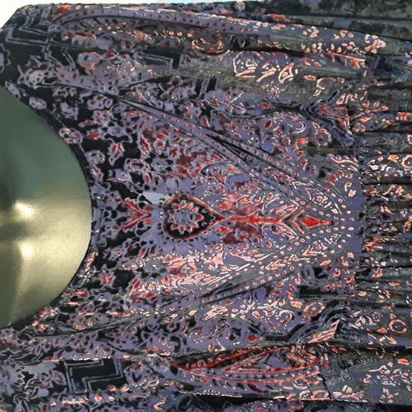 Free people velvet cut away mini dress size large - Picture 2 of 3